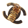 Chanel CC Gold Plated Turn Lock Clip on Earrings Secondhand