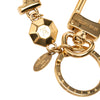 Louis Vuitton Gold Plated LV Facettes Bag Charm & Key Holder Secondhand