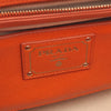 Prada Bicolor Saffiano Cuir Trimmed Canvas Satchel Secondhand