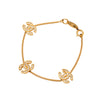 Chanel CC Gold Plated Strass Chain Bracelet Secondhand