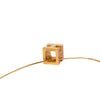 Hermès Gold Plated and Enamel Cage d H Pendant Necklace Secondhand