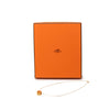 Hermès Gold Plated and Enamel Cage d H Pendant Necklace Secondhand