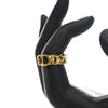 Dior Gold Plated Danseuse Etoile CD Logo Chain Ring Secondhand