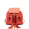 Gucci Large Calfskin Bamboo Tassel Drawstring Backpack Secondhand