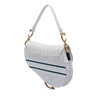 Dior Perforated Oblique Embossed Calfskin Saddle Bag Secondhand