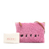 Marni Shearling and Calfskin Logo Crossbody Secondhand