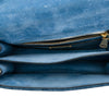 Miu Miu Denim Metallic Goatskin Madras Flap Crossbody Secondhand