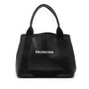 Balenciaga Leather Navy Cabas S Tote Secondhand