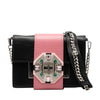 Prada City Calf Crystal Embellished Ribbon Bag Secondhand