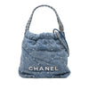 Chanel Mini Denim Studded 22 Handbag Secondhand