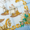 Hermès Vaisseaux et Fregates Silk Scarf 90 Secondhand