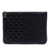 Chanel Medium Bi Quilted Lambskin O Case Clutch Secondhand