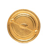 Chanel Gold Plated 31 Rue Cambon Round Brooch Secondhand