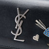 Secondhand Saint Laurent Mini Calfskin Monogram Lucky Charms Sunset Wallet on Chain