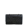 Chanel Glazed Quilted Aged Calfskin So Black Reissue 2.55 Double Flap 226 Secondhand