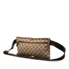 Gucci GG Canvas Double Pocket Belt Bag Secondhand