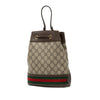 Secondhand Gucci Small GG Supreme Ophidia Web Bucket Bag