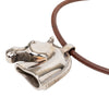 Secondhand Hermès Palladium Plated Horse Head Pendant Necklace