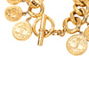 Chanel CC Gold Plated Coins Charm Bracelet Secondhand