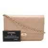 Chanel Quilted Patent Boy Wallet on Chain Secondhand