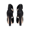 Secondhand Prada Suede Cut Out Open-toe Heels - '10s