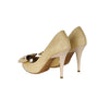 Secondhand Fendi Asymmetric Bow Peep-toe Pumps - '10s