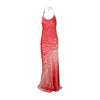Secondhand Roberto Cavalli Feather Pattern Silk Dress - '90s
