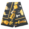 Secondhand Hermès “La Danse” Black & Gold Silk Carré 90 Scarf By Jean-Louis Clerc