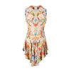 Secondhand Alexander McQueen Floral Kaleidoscope Peplum Top - '10s