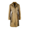Secondhand Roberto Cavalli Croc Embossed Leather Trench Coat - '00s
