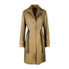 Secondhand Roberto Cavalli Croc Embossed Leather Trench Coat - '00s