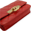Secondhand Chanel Lambskin Quilted Wallet on Chain - '10s