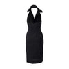 Secondhand Vivienne Westwood Black Halterneck Collared Dress - '10s