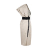 Secondhand 6267 Draped Layer One Shoulder Dress with Belt - '00s