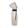 Secondhand 6267 Draped Layer One Shoulder Dress with Belt - '00s