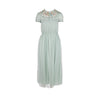 Secondhand Red Valentino Sheer Embellished Midi Dress - '10s