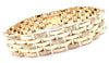 Secondhand Cartier Maillon Panthere Diamond Five-Row Link Gold Bracelet - '20s