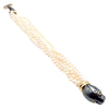 Cartier Panther Panthere Yellow Gold & Silverium Emerald Pearl Bracelet Secondhand