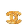 Chanel CC Gold Plated Quilted Brooch Secondhand