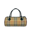 Secondhand Burberry Haymarket Check Canvas Boston Bag