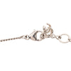 Chanel Brass Resin Strass and Faux Pearl Robot Cat Pendant Necklace Secondhand