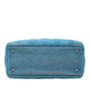 Dior Medium Denim Cannage Acrylic Handles Lady Dior Secondhand