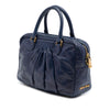Miu Miu Vitello Lux Pleated Satchel Secondhand