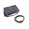 Chanel CC Bicolor Quilted Caviar and Grosgrain Top Handle Flap Secondhand