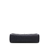 Chanel CC Bicolor Quilted Caviar and Grosgrain Top Handle Flap Secondhand