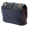 Saint Laurent Medium Triquilt Tricolor Sheepskin Monogram College Bag Secondhand