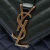 Saint Laurent Medium Triquilt Tricolor Sheepskin Monogram College Bag Secondhand