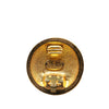 Chanel Gold Plated CC Round Clip on Earrings Secondhand