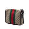Gucci Medium GG Supreme Web Flap Messenger Bag Secondhand