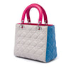 Dior Medium Tricolor Lambskin Cannage Lady Dior Secondhand
